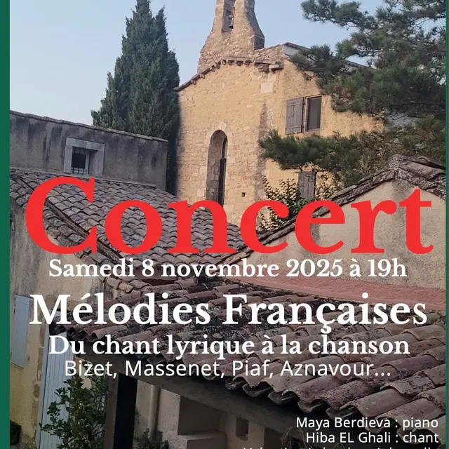 Concert Mélodies françaises_Roquemaure