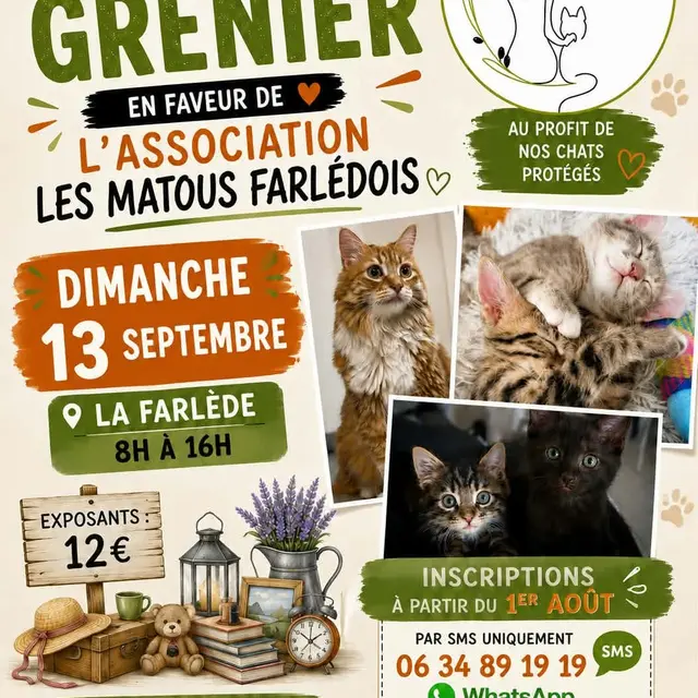 Vide-greniers : Les Matous Farlédois_La Farlède