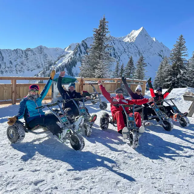 Mountain kart en hiver