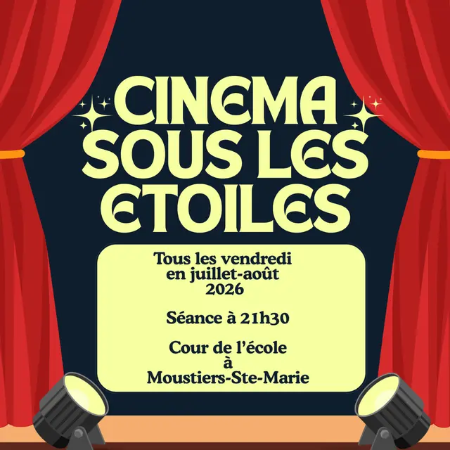 Cinéma en Plein Air !_Moustiers-Sainte-Marie