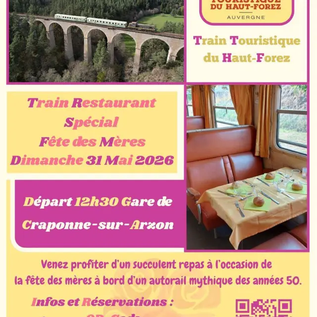 EVE_Train Restaurant de la fête des Mères_Craponne-sur-Arzon