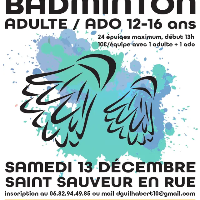 Tournoi badminton_Saint-Sauveur-en-Rue