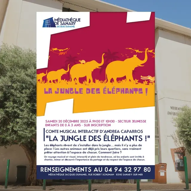 Conte musical interactif d'Andréa Caparros : La jungle des éléphants !_Sanary-sur-Mer