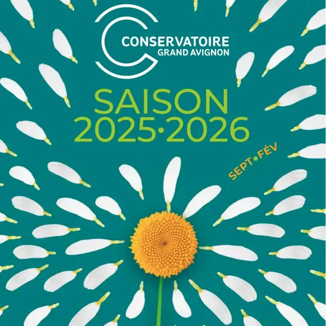 Visuel programme du Conservatoire du Grand Avignon saison 2025-2026