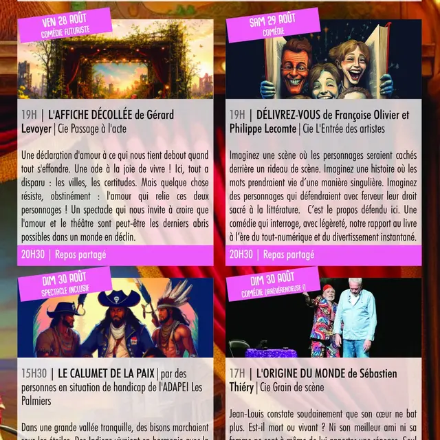 Festival Théâtre - Les Tréteaux des champs_La Roque-Esclapon