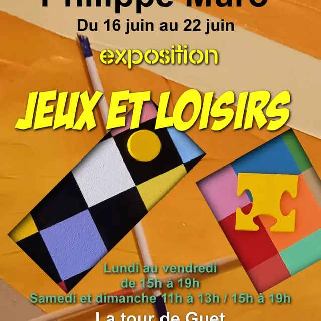 Exposition de peinture Jeux et Loisirs - Philippe MURO_Buisson