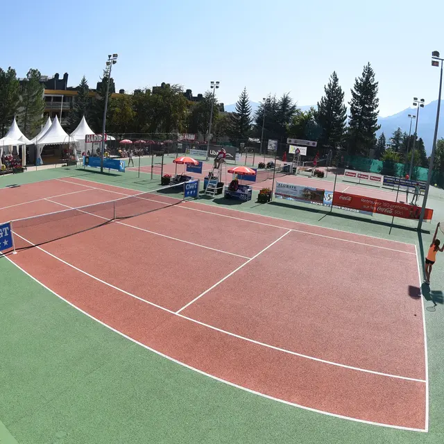 Courts de tennis de Pra Loup 1600