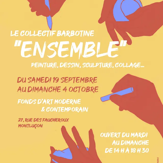 Exposition « Ensemble » du Collectif Barbotine_Montluçon
