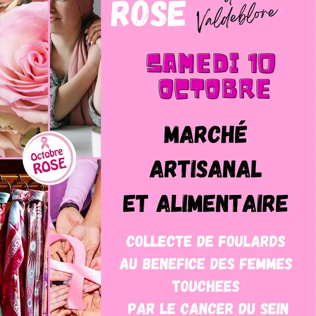 4ème Marché à thème Spécial Octobre Rose_Valdeblore