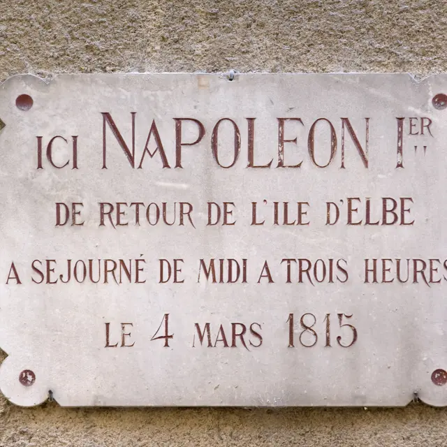 Plaque Napoléon à Digne les Bains