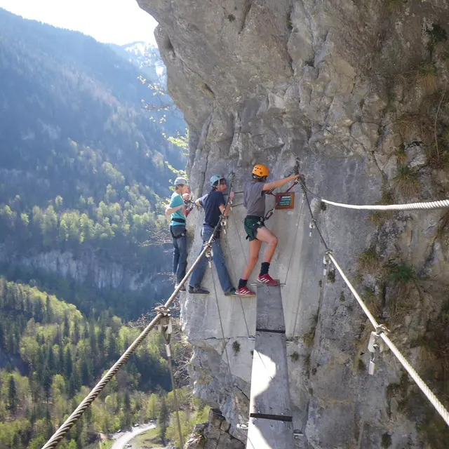 Initiation à la via ferrata