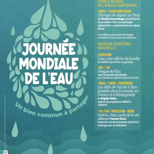 Journée mondiale de l'eau au Muséum d'Histoire Naturelle de Marseille (MHNM)