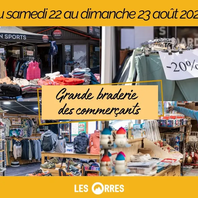 Braderie des commerçants_Les Orres