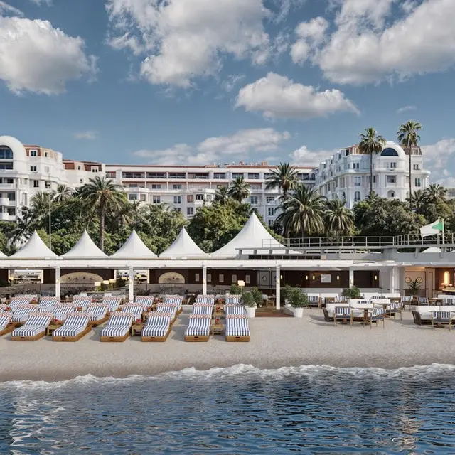 Ciro's Cannes, La plage privée du Majestic_Cannes