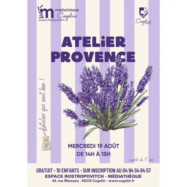 Atelier créatif à la médiathèque_Cogolin