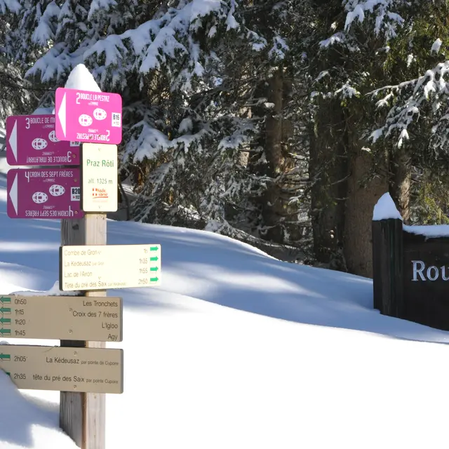 Boucle de Malatrait - sentier raquettes