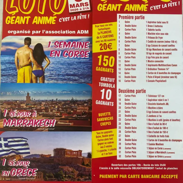 Loto géant animé