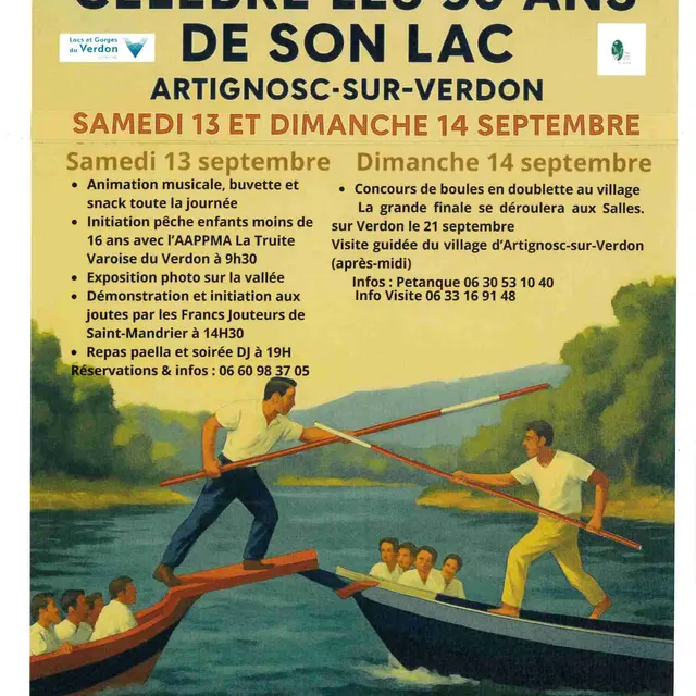 Artignosc célèbre les 50 ans de son lac_Artignosc-sur-Verdon