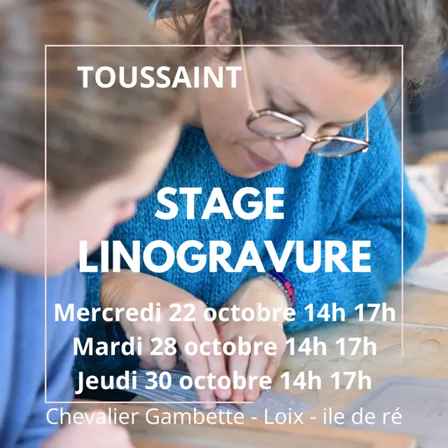 Chevalier Gambette : Stage d'initiation Linogravure pour adultes_Loix