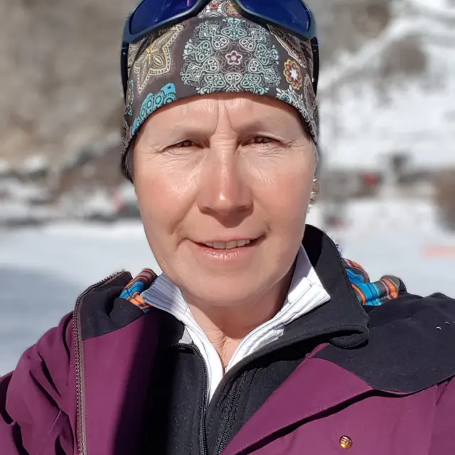 Portrait Catherine Dussap Rabozzi - Monitrice à Val d'Isère