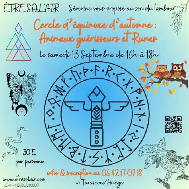 Atelier Cercle d'équinoxe d'automne : Animaux guérisseurs et Runes_Tarascon-sur-Ariège