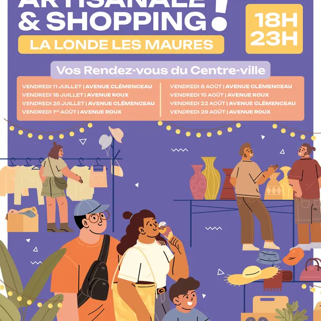 Nuitée artisanale & shopping en centre-ville_La Londe-les-Maures