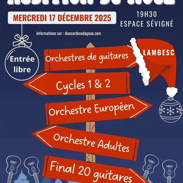 Audition de Noël de Guitarles Académie_Lambesc