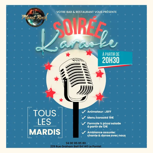Soirée Karaoké au Planet Rock_Le Pontet