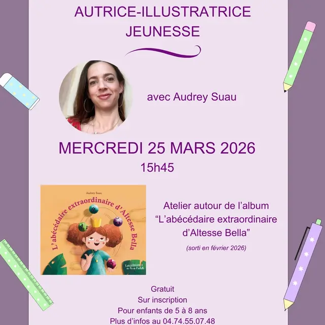 Atelier Illustration jeunesse avec Audrey Suau_Châtillon-sur-Chalaronne