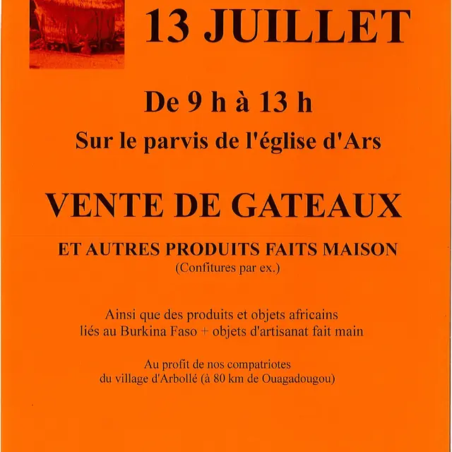 Ventes de gâteaux et d'objets fait maison par l'association Les Amis d'Arbollé_Ars-en-Ré