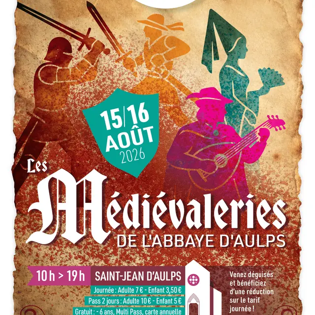 affiche Les Médiévaleries Abbaye d'Aulps