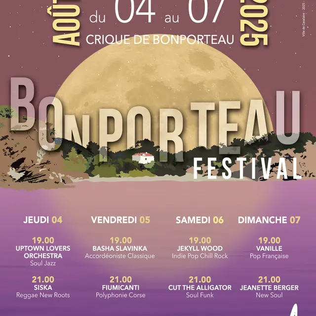 Les Rendez-Vous de l'Eté :  BONPORTEAU FESTIVAL_Cavalaire-sur-Mer