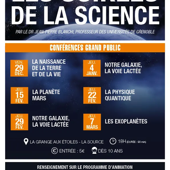Affiche les soirées de la science