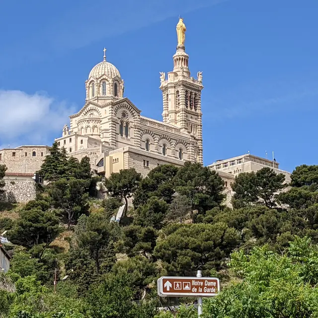 Affiche Marseille Notre Dame de la Garde | Le Bourlingueur