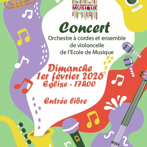 Concert orchestre à cordes et ensemble de violoncelle de l'Ecole de Musique_Saint-Cyr-sur-Mer