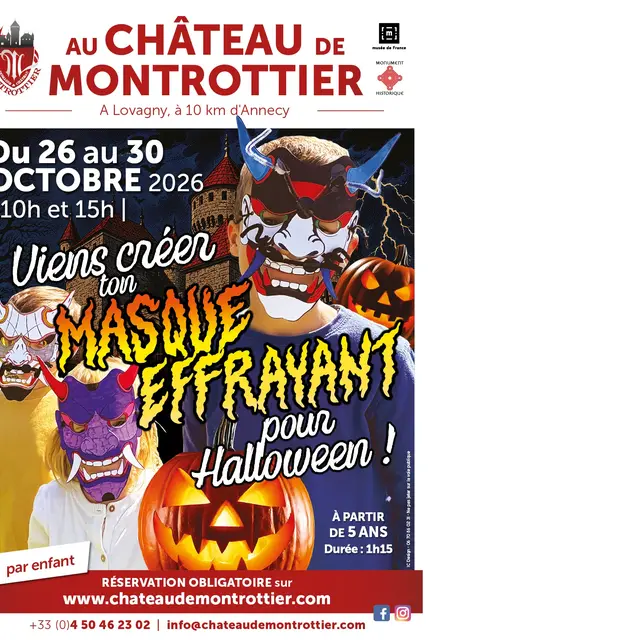 Atelier : création de ton masque effrayant pour Halloween_Lovagny