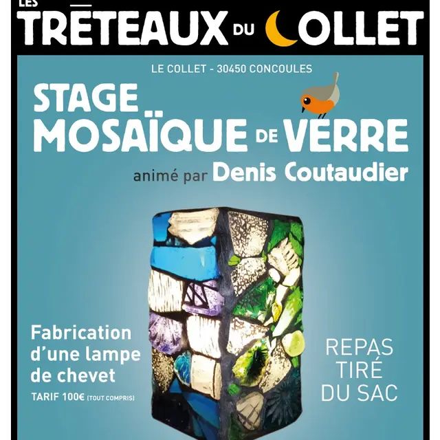 Stage de Mosaïque aux Tréteaux du Collet_Concoules