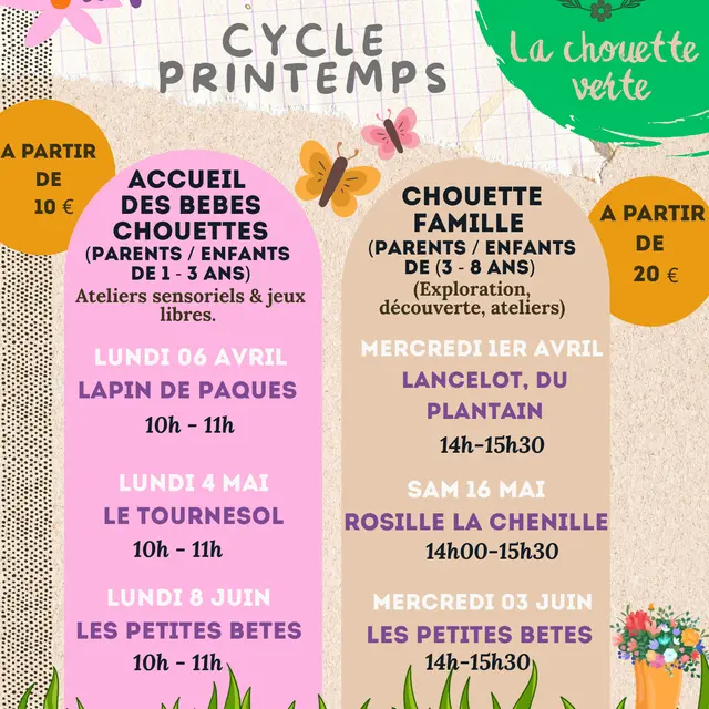 Accueil des bébés Chouettes - Le tournesol_Attignat