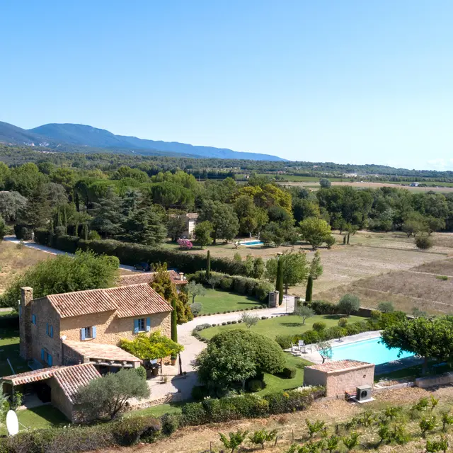 Vue aérienne du Mas