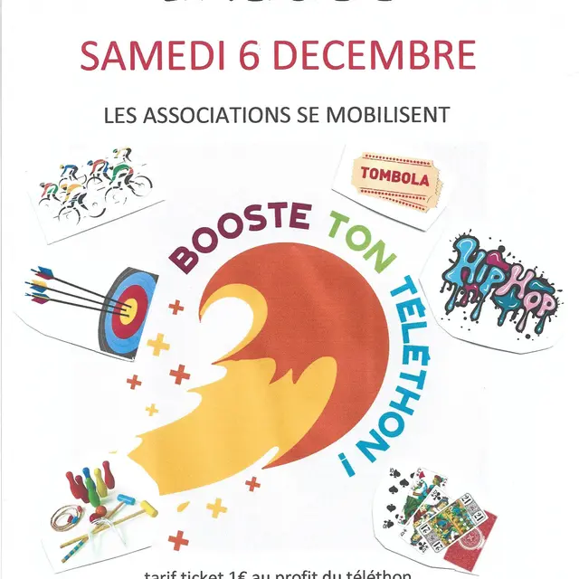 Animations sportives, tombola, tournois de tarot | Téléthon_La Verdière