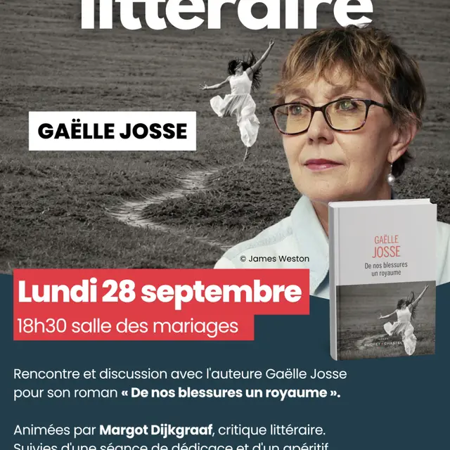 Rencontre littéraire : Gaëlle Josse_La Croix-Valmer