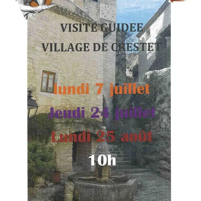 Visite guidée du village de Crestet avec Mélanie Bienfait Pas d'Histoires_Crestet