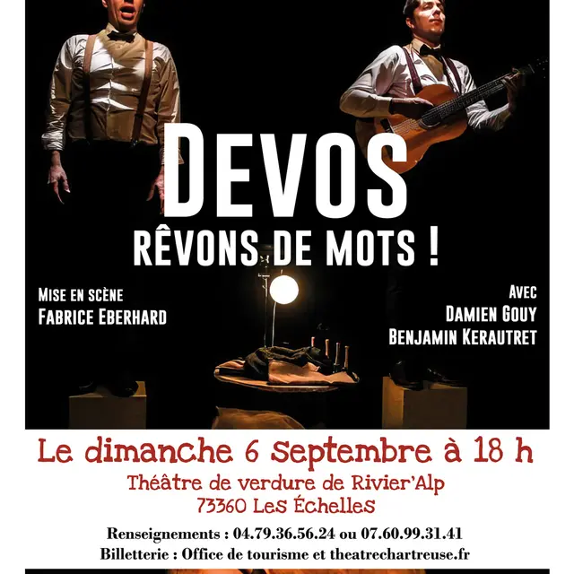 Spectacle Devos, rêvons de mots !_Les Échelles