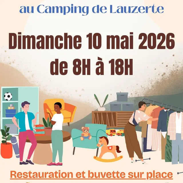 Vide-grenier au camping Le Beauvillage de Lauzerte_Lauzerte