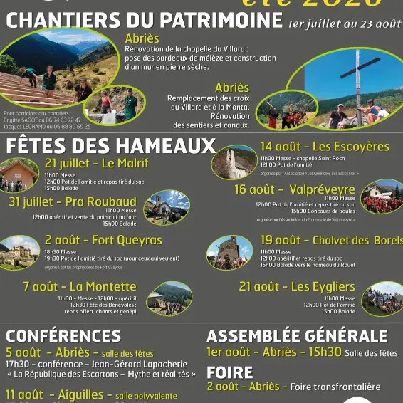 Conférence Arts et patrimoine par Jean Gérard Lapacherie_Molines-en-Queyras