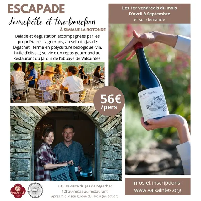 Escapade  Fourchette et tire-bouchon_Simiane-la-Rotonde