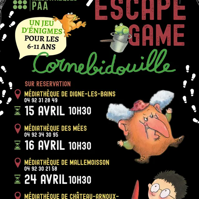 Escape game : tous contre Cornebidouille_Château-Arnoux-Saint-Auban