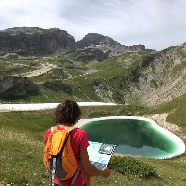 Sentier thématique à la découverte des retenues collinaires, massif du Dévoluy, Hautes-Alpes