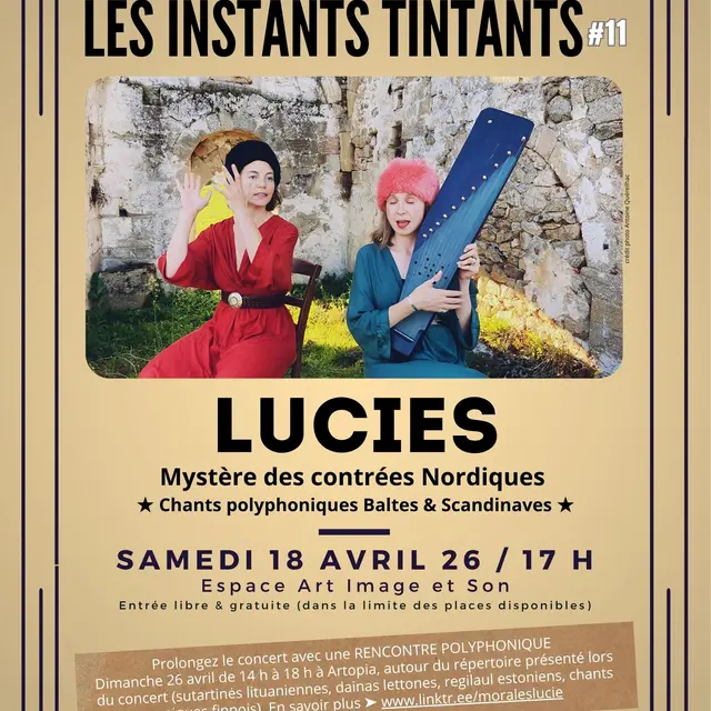 Spectacle Les instants tintants 11 : Les Lucies_Aurillac