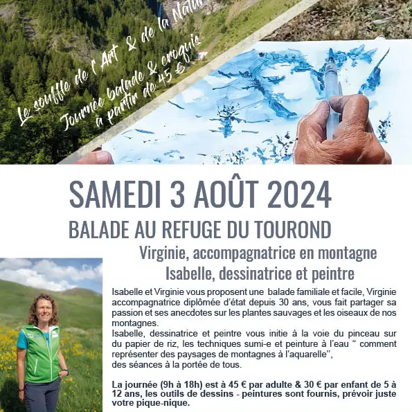 balade croquée au Tourond